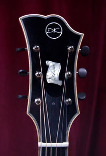 Photograph of a Koentopp Guitar headstock